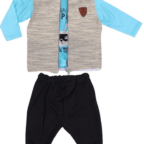 NEW with Tags Baby Clothing 3-Piece Cotton Set for Newborn Baby Girls and Boys - Picture 3 of 4